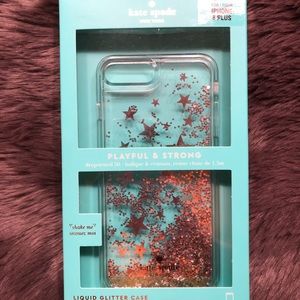 Kate Spade silver glitter case iPhone 7/8 Plus